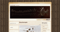 Desktop Screenshot of brauchtumsjahr.de