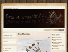 Tablet Screenshot of brauchtumsjahr.de